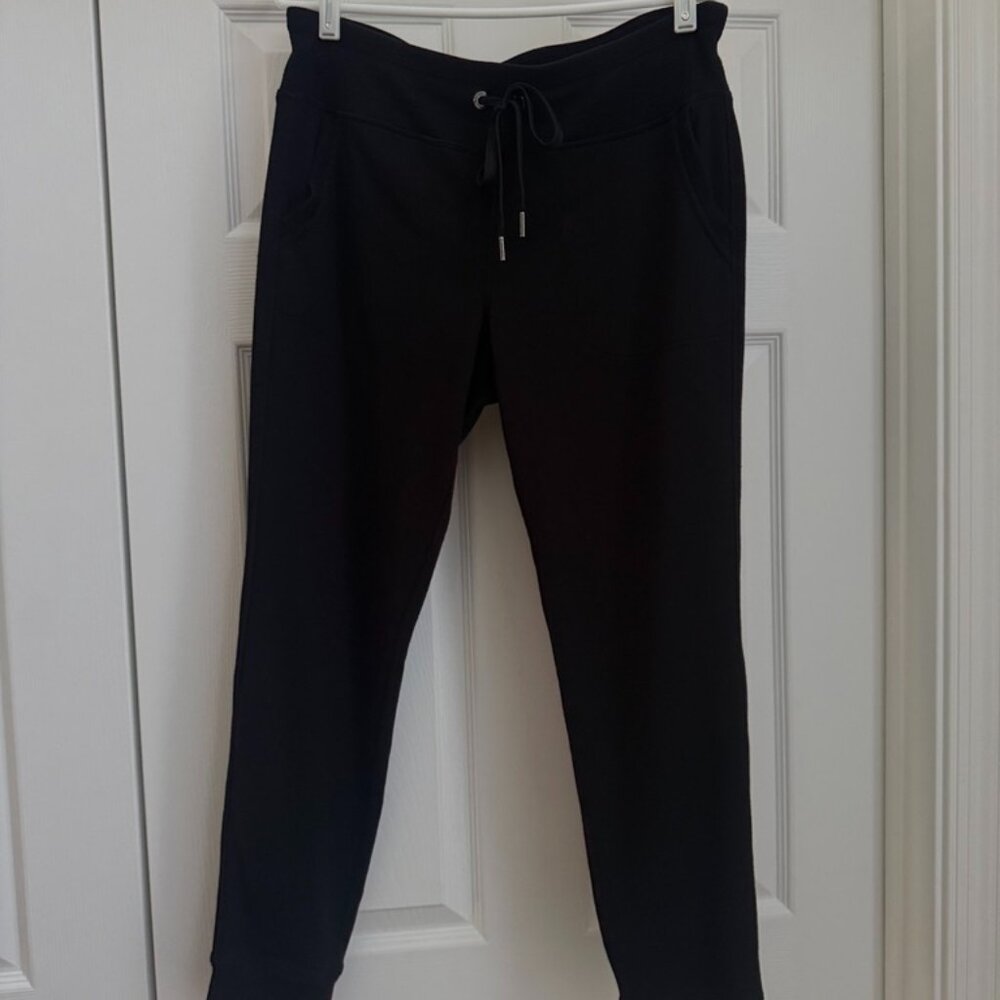 Black Calvin Klein Women's Joggers Sweatpants French Terry Size Medium